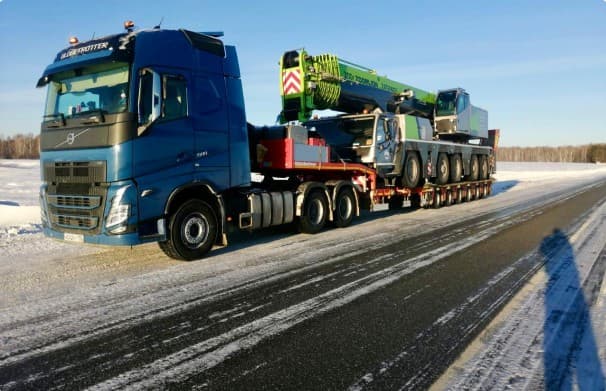 Негабаритная перевозка автокрана