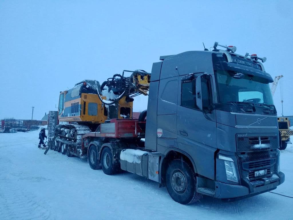 Перевозка буровой установки Бауер