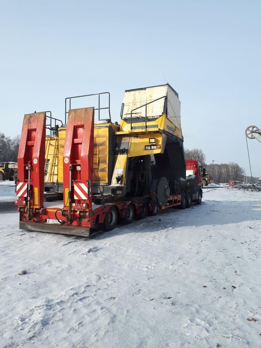 Перевозка самосвала Коматсу